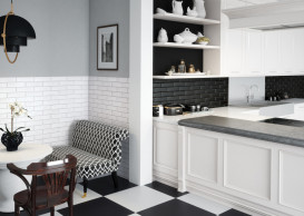 Плитка клинкер Cerrad Foggia Nero 24,5x6,5 см 5901779371917