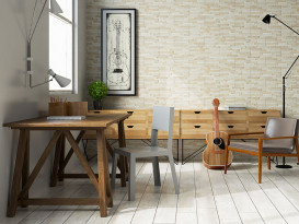 Плитка клінкер Cerrad Kallio Cream 45x15 см 5901779373768