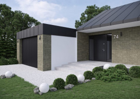 Плитка клінкер Cerrad Macro Grafit 30x7,4 см 5902510808983