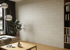 Плитка клінкер настінна Cerrad Torstone Bianco Decor 30x14,8 см 5902510809249