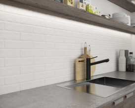 Плитка клінкер Paradyz Scandiano Bianco Elewacja 6,6х24,5 см Z---245X066-1-SCAN.BI---2