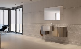 Плитка настінна El Molino Torso Decor Jet Perla 25х75 208704