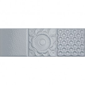 Плитка настенная Monopole Ceramica Esencia Relive Blue Brillo 30х10 см 206903