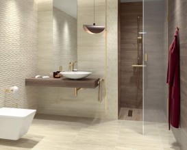 Плитка настінна Paradyz Silence Beige глянсова 25х75 см S-R-250X750-1-SILE.BE