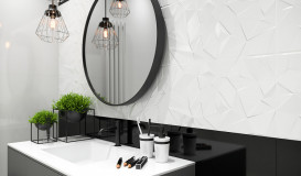 Плитка настінна Paradyz Synergy Bianco Sciana B Struktura 30х60 см SS--300X600-1-SYNE.BIB