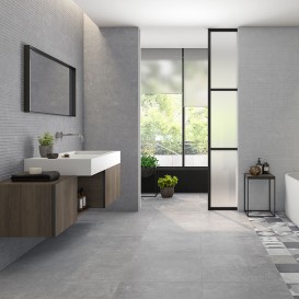 Плитка настенная Saloni B-Stone Ceniza 75х25 см 197901