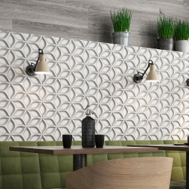 Плитка настенная Saloni Decor Action Petalos Crema 90х30 см  209002