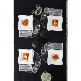 Плоска квадратна тарілка Villeroy & Boch NewWave 27х27 см преміум фарфор білий 10-2525-2619