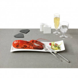 Плоска прямокутна тарілка для закусок Villeroy & Boch NewWave 42х15 см преміум фарфор білий 10-2525-2596