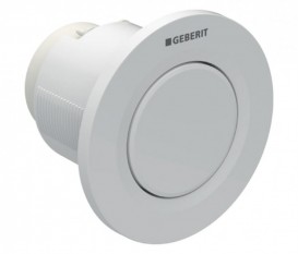 Пневмокнопка смыва для унитаза Geberit Type 01 дистанционная одинарный смыв белый 116.040.11.1