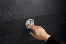 Пневмокнопка смыва для унитаза Geberit Type 01 дистанционная двойной смыв хром матовый 116.042.46.1