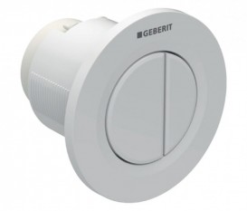 Пневмокнопка смыва для унитаза Geberit Type 01 дистанционная двойной смыв белый 116.043.11.1