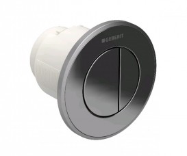 Пневмокнопка смыва для унитаза Geberit Type 01 дистанционная двойной смыв хром матовый 116.043.46.1