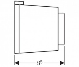 Пневмокнопка змиву для унітазу Geberit Type 01 подвійний змив білий 116.048.11.1