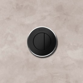 Пневмокнопка змиву для унітазу Geberit Type 10 подвійний змив чорний / хром глянсовий / чорний 116.055.KM.1