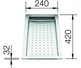 Поддон для мойки Blanco нержавеющая сталь 219650