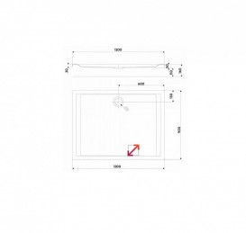 Душовий піддон Kolo Pacyfik AntiSlide 120х90 прямокутний білий XBP0729101
