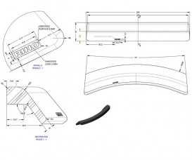 Подголовник для ванн Riho черный AH26110