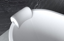 Підголовник для ванни Besco Milo поліуретан білий ZWML