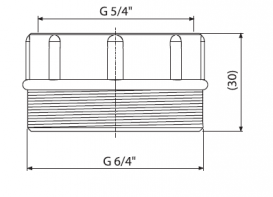 Подсоединение к сифону AlcaPlast S0556-ND