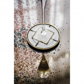 Підсклянник Villeroy & Boch MetroChic Gifts 11 см білий/золото/чорний 10-4483-7965