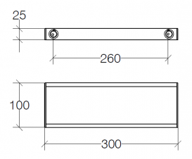 Держатель для полотенец (подставка для аксессуаров) Lineabeta Skuara латунь хром 52813.29
