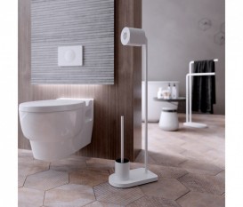 Підставка Sonia Nomad з власником туалетного паперу і йоржиком білий 176243