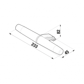 Підсвічування для дзеркала Jika Horizon New 233х42х85 мм 390 люмен H47J7302200001