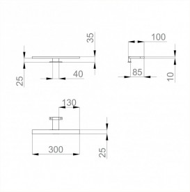 Подсветка для зеркального шкафа Sanwerk Led Smart 30 см LV0000100