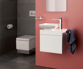 Подвесной шкафчик для раковины KLUDI PLUS  МДФ  цвет белый 49CMU43