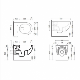 Підвісна Унітаз без обідка Flaminia App Ntro Matt AP118G