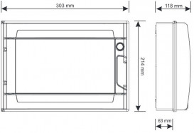 Універсальний погодозалежний термоконтролер у монтажному коробі Euroster UNI2 OBUD