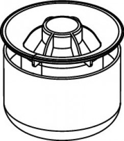 Погружной стакан с мембраной для сифонов DN 50 и DN 70 TECE TECEdrainpoint S  стандартный/вертикальный 3695005