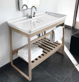 Полку для консолі ArtCeram Naked System SLITTA дуб вибілений ACM021