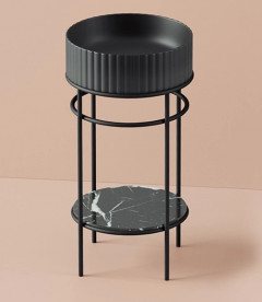 Полка для консоли ArtCeram Vogue керамика nero marquinia TFA012 90