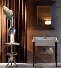 Полку для консолі під раковину Kerasan Bentley 120х50 см скло 918801