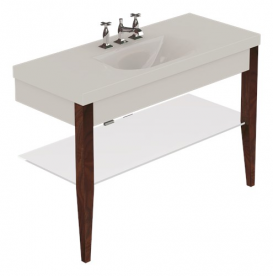 Полку для консолі під раковину Kerasan Bentley 120х50 см скло 918801