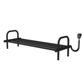 Полиця для взуття електрична Deffi 250x850 праве підключення чорний C.PV.25.85.E.B.R.5