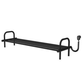 Полиця для взуття електрична Deffi 250x1050 праве підключення чорний C.PV.25.105.E.B.R.5