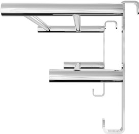Полиця для рушникосушарки Mario Inox 520х204 мм кругла нержавіюча сталь хром 4820258986538