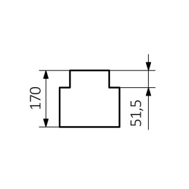Полиця для рушникосушарки Terma Easy 20х18 см дерево бук WRPEAS020 ВUK
