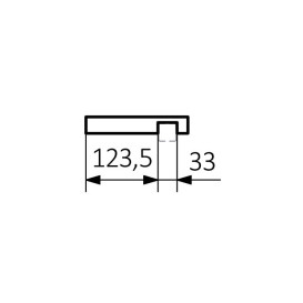 Полиця для рушникосушарки Terma Simple 44х17,5 см дерево бук WRPSIM050 BUK
