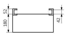 Полиця для рушникосушарки Terma Triga 680 71х18 см дерево дуб WRPTRG068 DAB