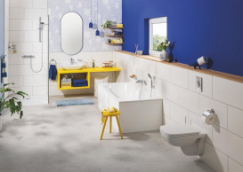 Полочка для душа Grohe QuickFix Start Cube угловая металл/пластик хром 41106000