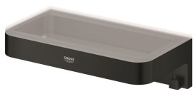 Полиця для душу Grohe QuickFix Start Cube 20 см метал/пластик чорний матовий 411072430