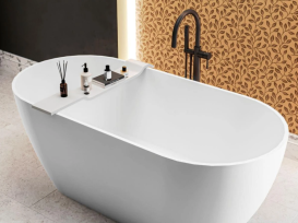 Полочка для душа Miraggio Verona 90х15 см Mirasoft белый матовый 0002779