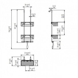 Поличка для душової кабіни Sonia Contract-Hospitality зі скребком 172177