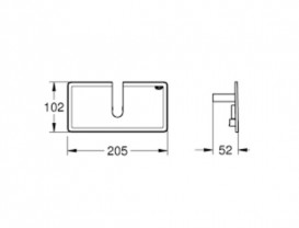 Полочка для душевых систем Grohe Euphoria EasyReach акрил белый 26362LN1