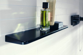 Поличка для ванної Axor Universal Circular метал чорний матовий 42844670