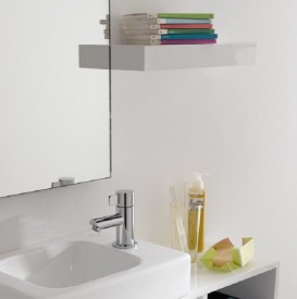 Полочка для ванной Geberit iCon 37 см ДСП белый/высокоглянцевое покрытие 840337000